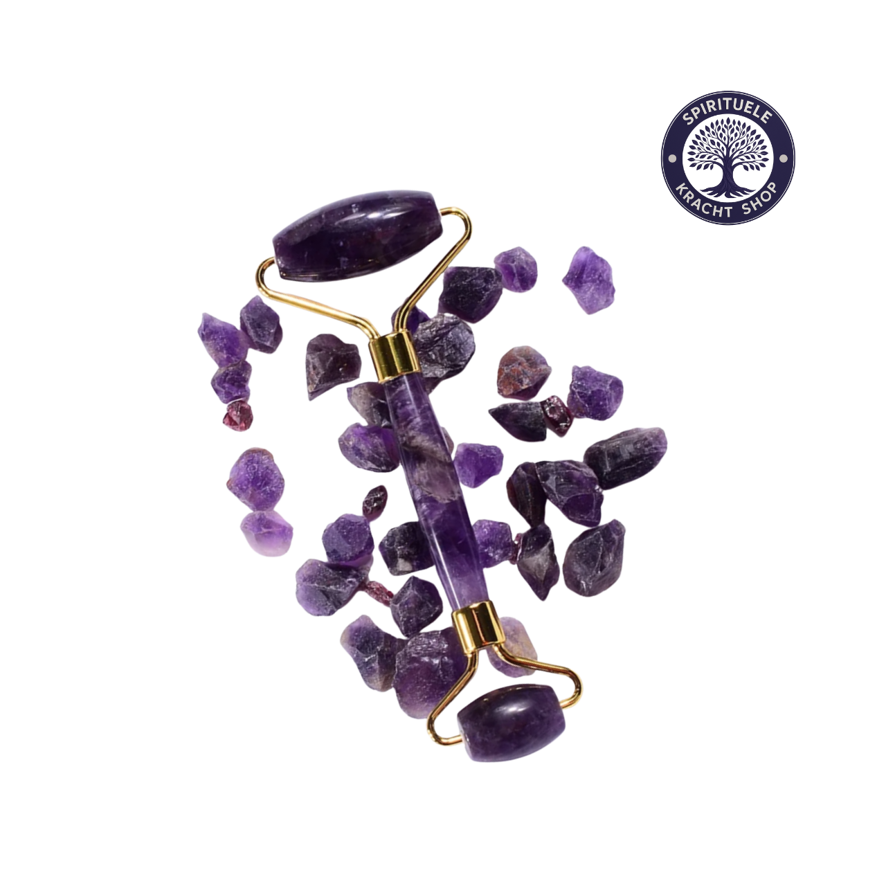 Amethist Gezichtsroller & Gua Sha Set