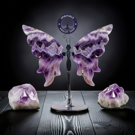 Natuurlijk Amethist Kristal Vlinder